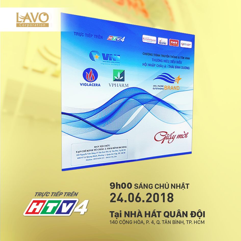 LAVO ĐẠT TOP 10 “THƯƠNG HIỆU TIÊU BIỂU CHÂU Á THÁI BÌNH DƯƠNG 2018”