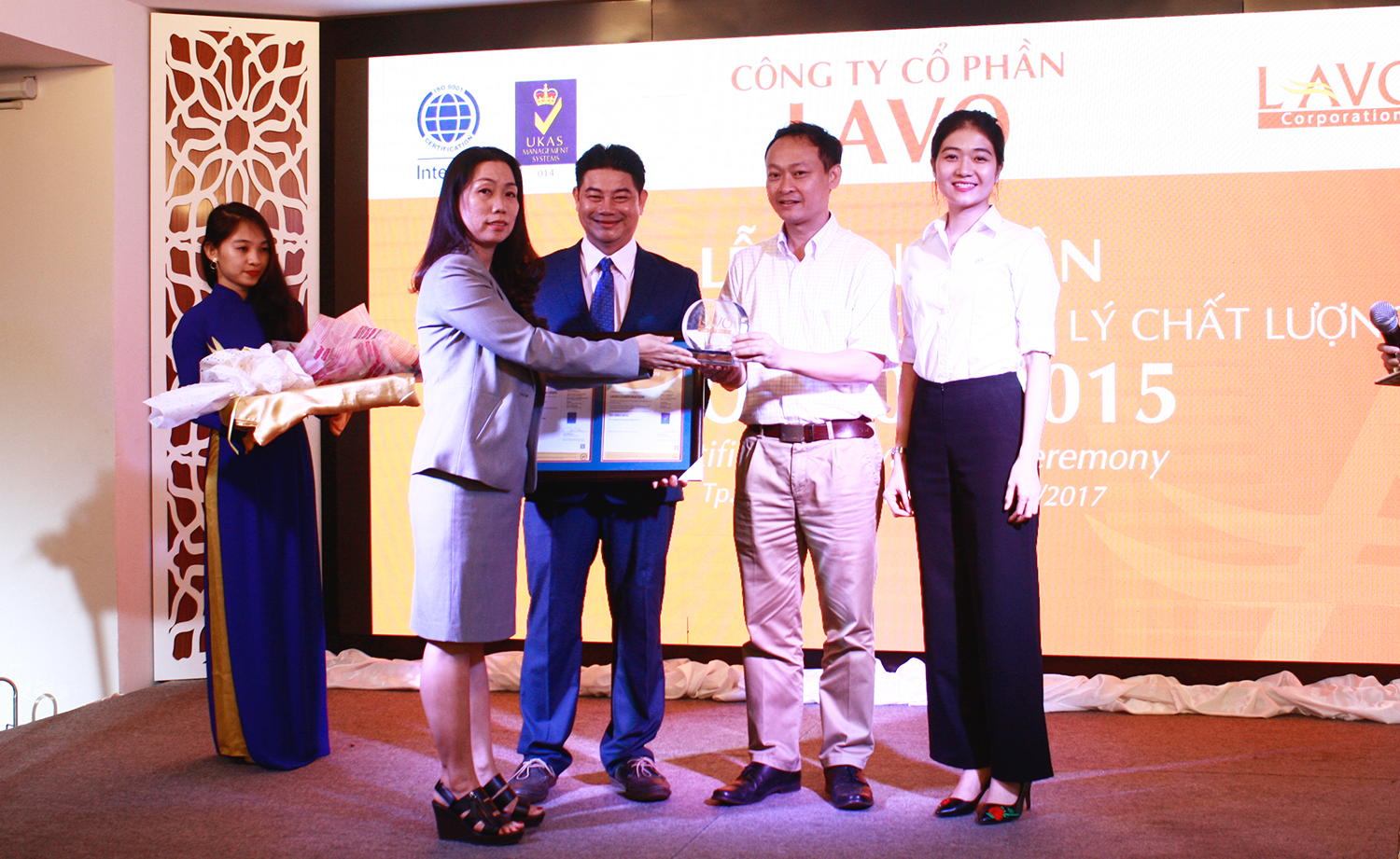 LAVO - LỄ ĐÓN NHẬN CHỨNG NHẬN HỆ THỐNG QUẢN LÝ CHẤT LƯỢNG ISO 9001:2015 LAVO - LỄ ĐÓN NHẬN CHỨNG NHẬN HỆ THỐNG QUẢN LÝ CHẤT LƯỢNG ISO 9001:2015