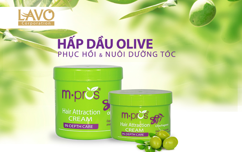 Hấp dầu phục hồi và nuôi dưỡng tóc khô, hư tổn – olive Mpros.