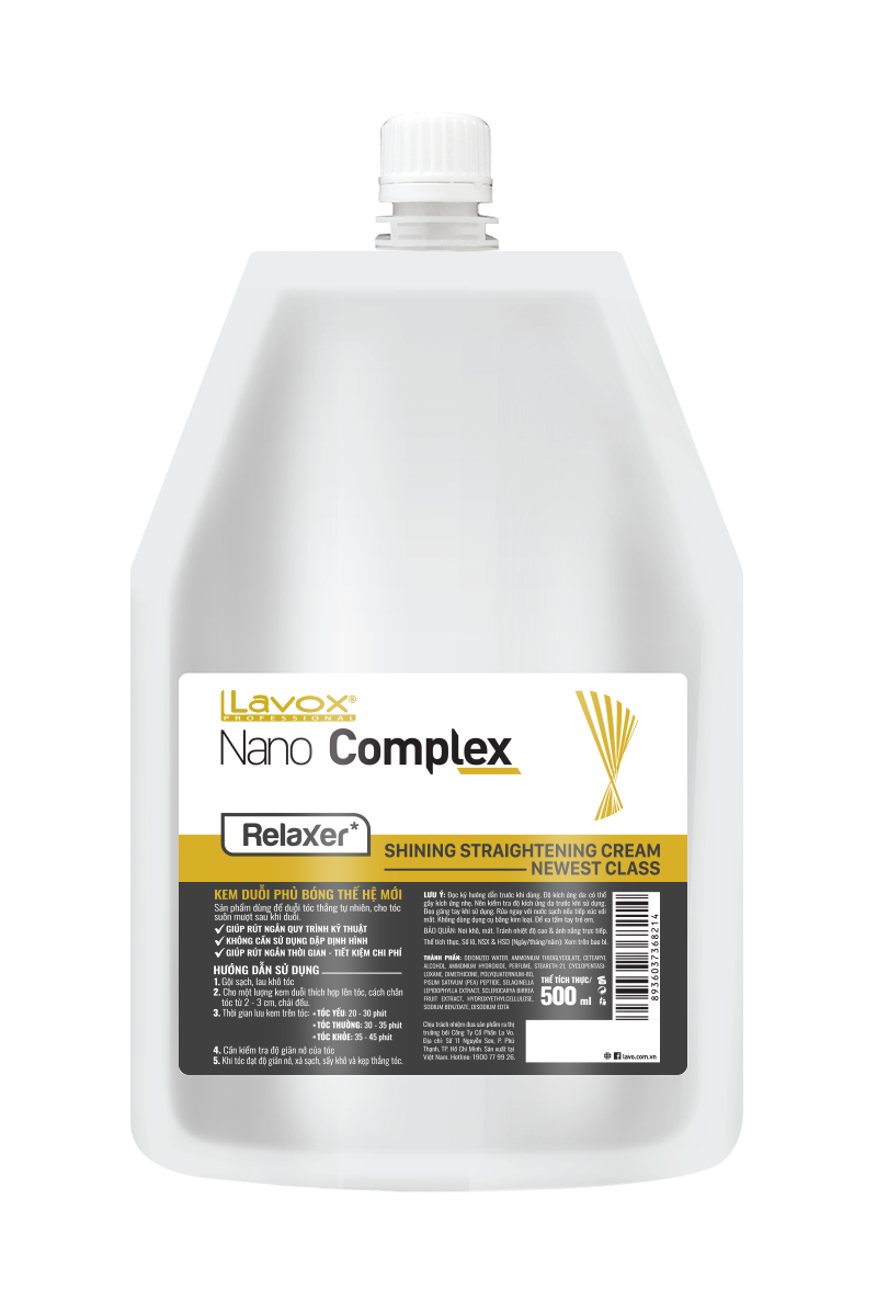 Kem Duỗi Phủ Bóng Thế Hệ Mới Lavox Nano Complex Kem Duỗi Phủ Bóng Thế Hệ Mới Lavox Nano Complex
