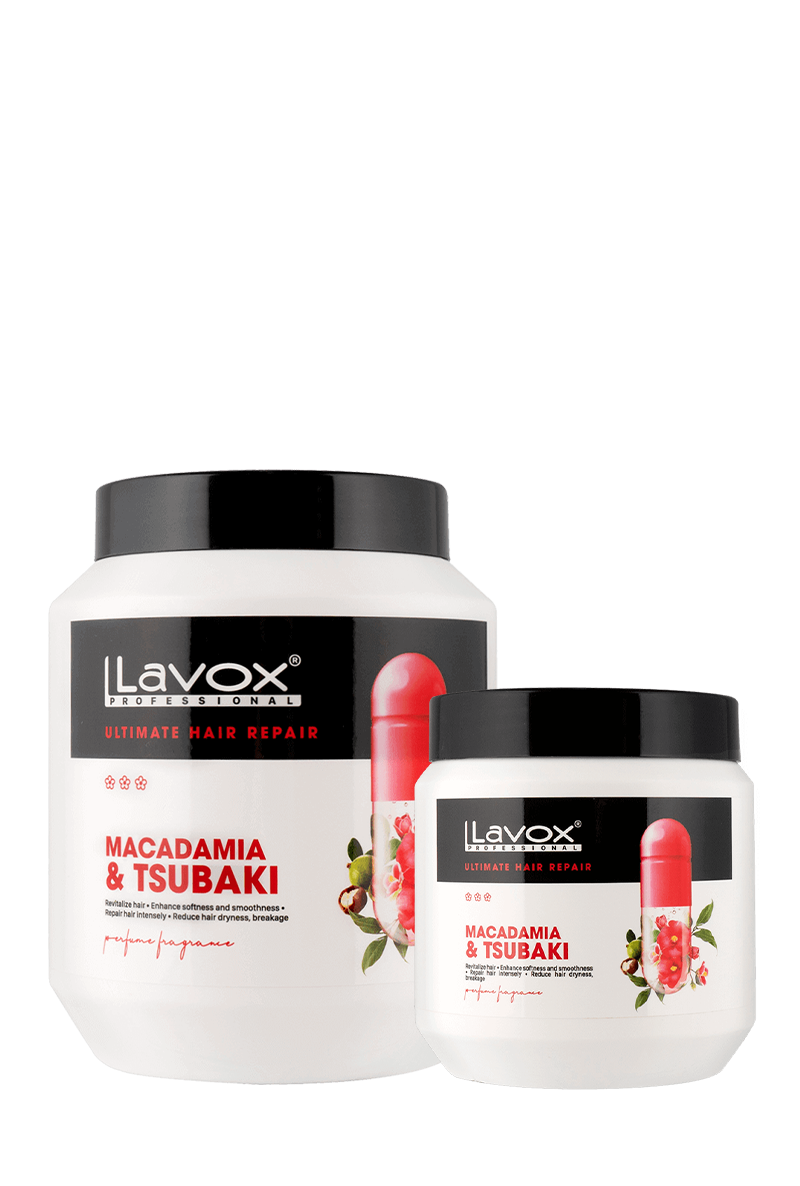 Hấp Dầu Phục Hồi Tóc – Macadamia, Tsubaki Lavox 1000ml