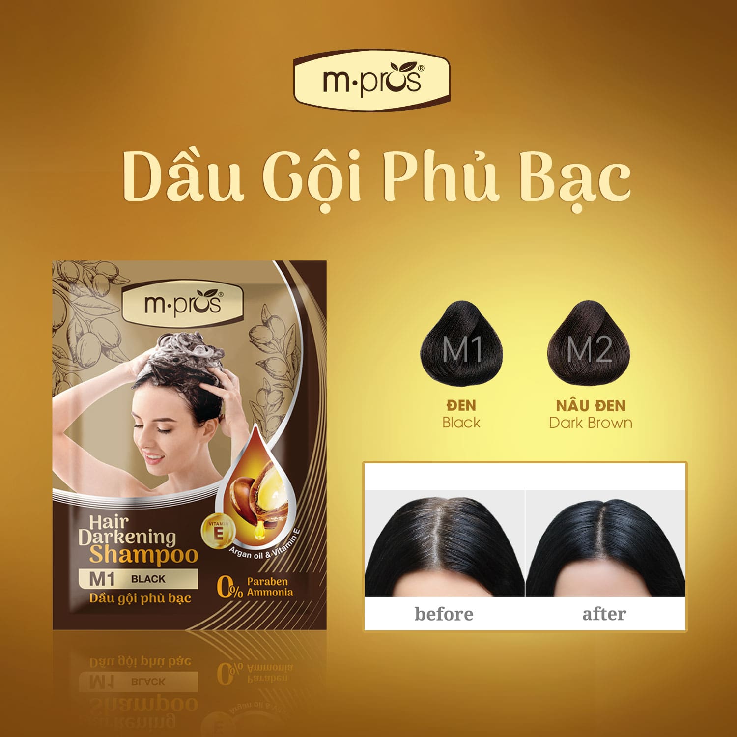 Dầu gội nhuộm phủ bạc siêu nhanh và tiện lợi nhất hiện nay