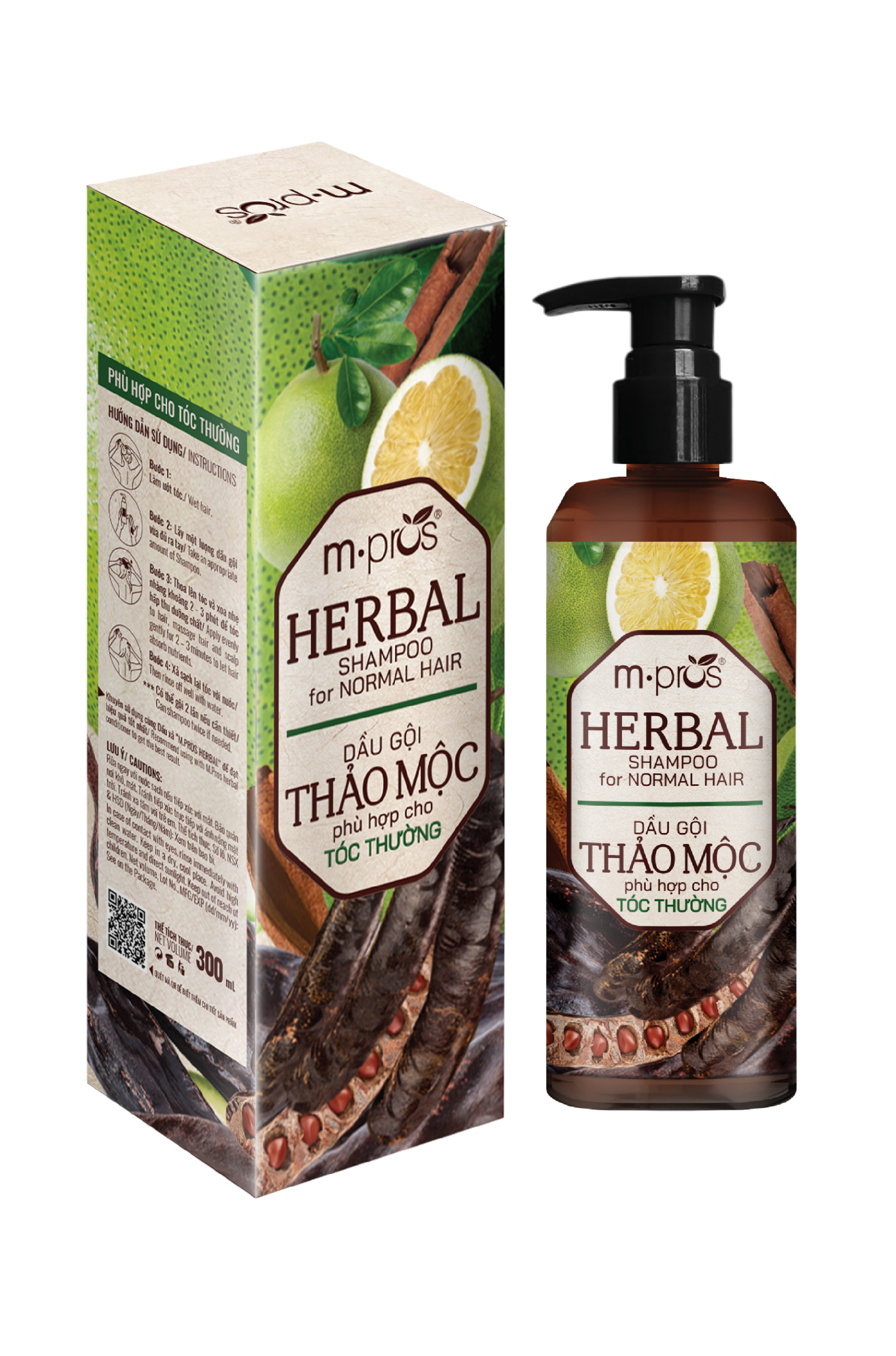 Dầu Gội Thảo Mộc m.pros – Phù Hợp Cho Tóc Thường