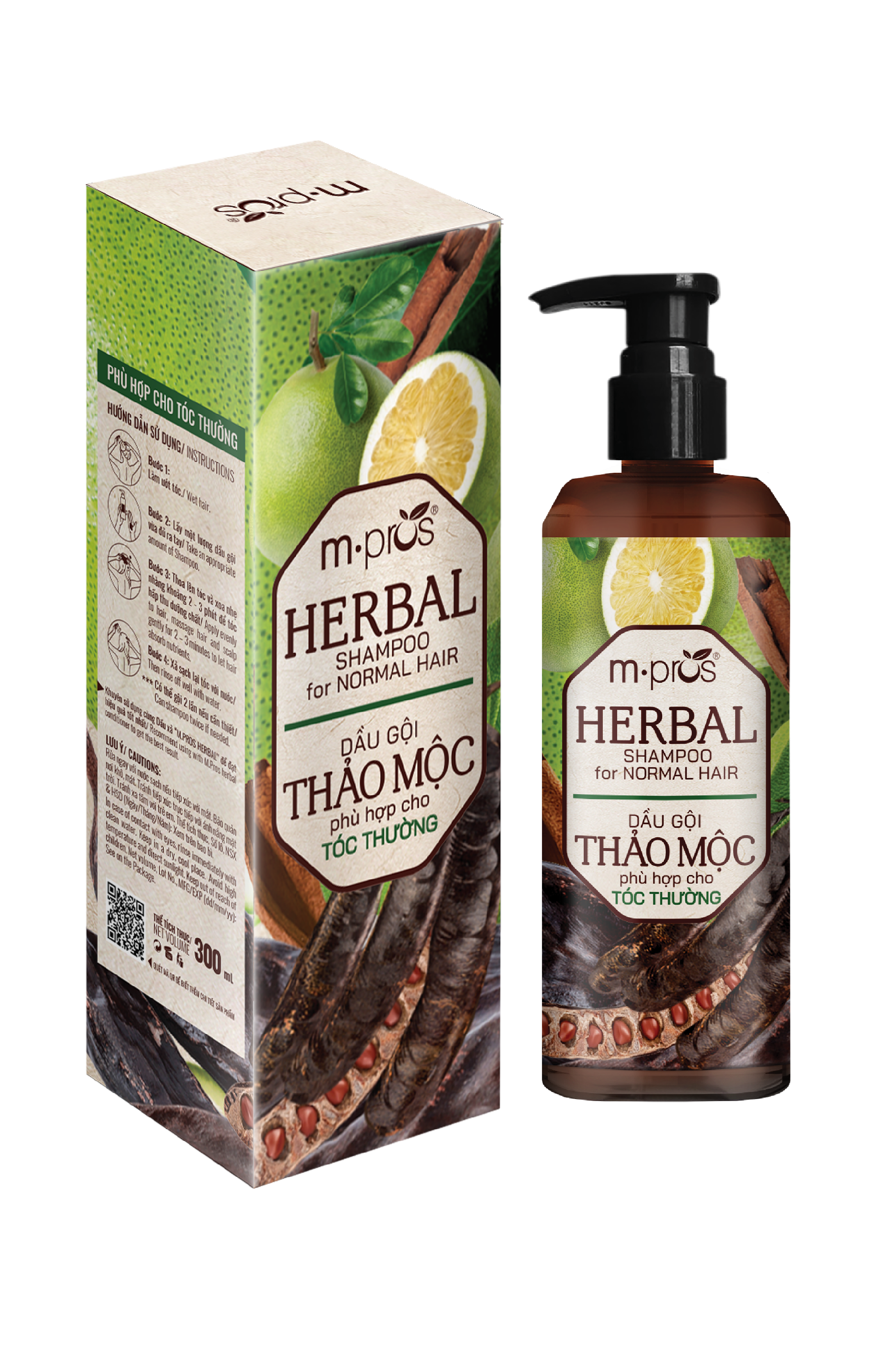 Dầu Gội Thảo Mộc m.pros – Phù Hợp Cho Tóc Thường