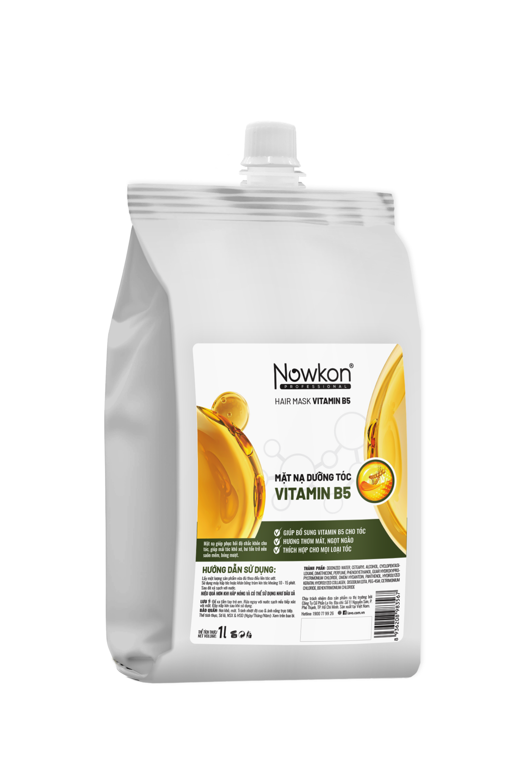 Mặt Nạ Dưỡng Tóc Vitamin B5 Nowkon