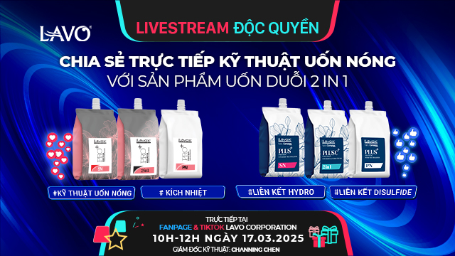 Livestream Độc Quyền – Chia Sẻ Kỹ Thuật Uốn Nóng Đỉnh Cao Cùng Giám Đốc Kỹ Thuật Channing Chen Livestream Độc Quyền – Chia Sẻ Kỹ Thuật Uốn Nóng Đỉnh Cao Cùng Giám Đốc Kỹ Thuật Channing Chen