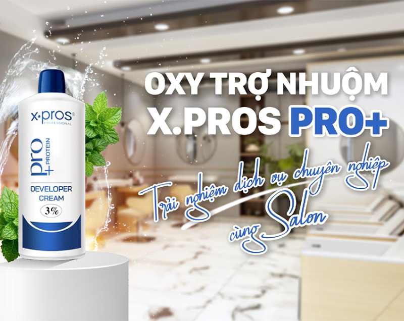 Oxy Trợ Nhuộm x.pros Pro+ Bạc Hà Mát Lạnh 