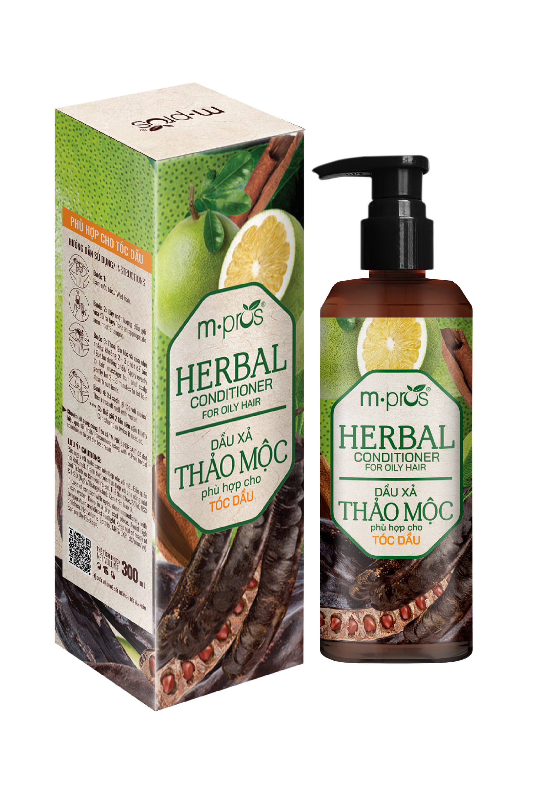 Dầu Xả Thảo Mộc Phù Hợp Cho Tóc Dầu