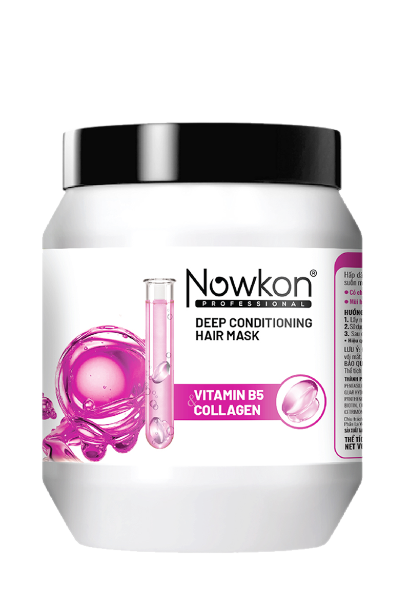Hấp Dầu Dưỡng Tóc Nowkon – Vitamin B5 & Collagen 1 Lít