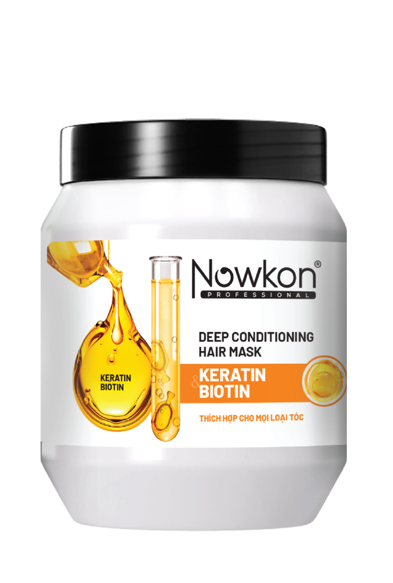Hấp Dầu Dưỡng Tóc Nowkon – Biotin & Keratin 1 Lít